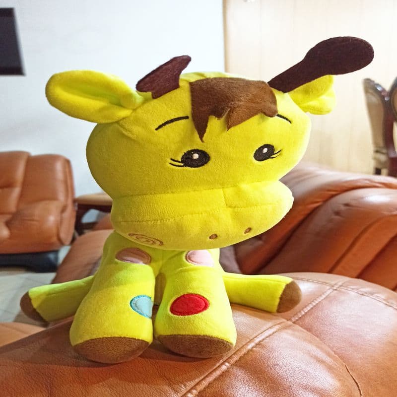 عروسک زرافه پولیشی خزی
